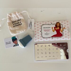 Moyou London Nail Art PRINCESS Stamping Plate Set with Stamp